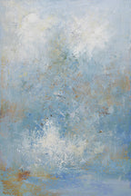 24x36 abstract oil painting on canvas with bluess 4196502 image 0