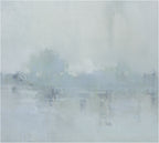 Giclée on Canvas-Modern Gray Lake Artwork P436 image 1