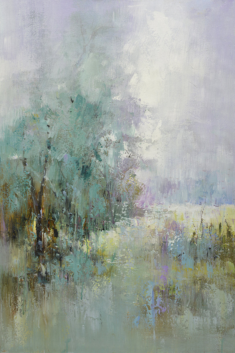 24x36 oil painting on canvas of modern landscape with woods 41970503 image 0
