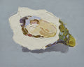 8x10 Modern oil painting of oyster 12071004 image 0