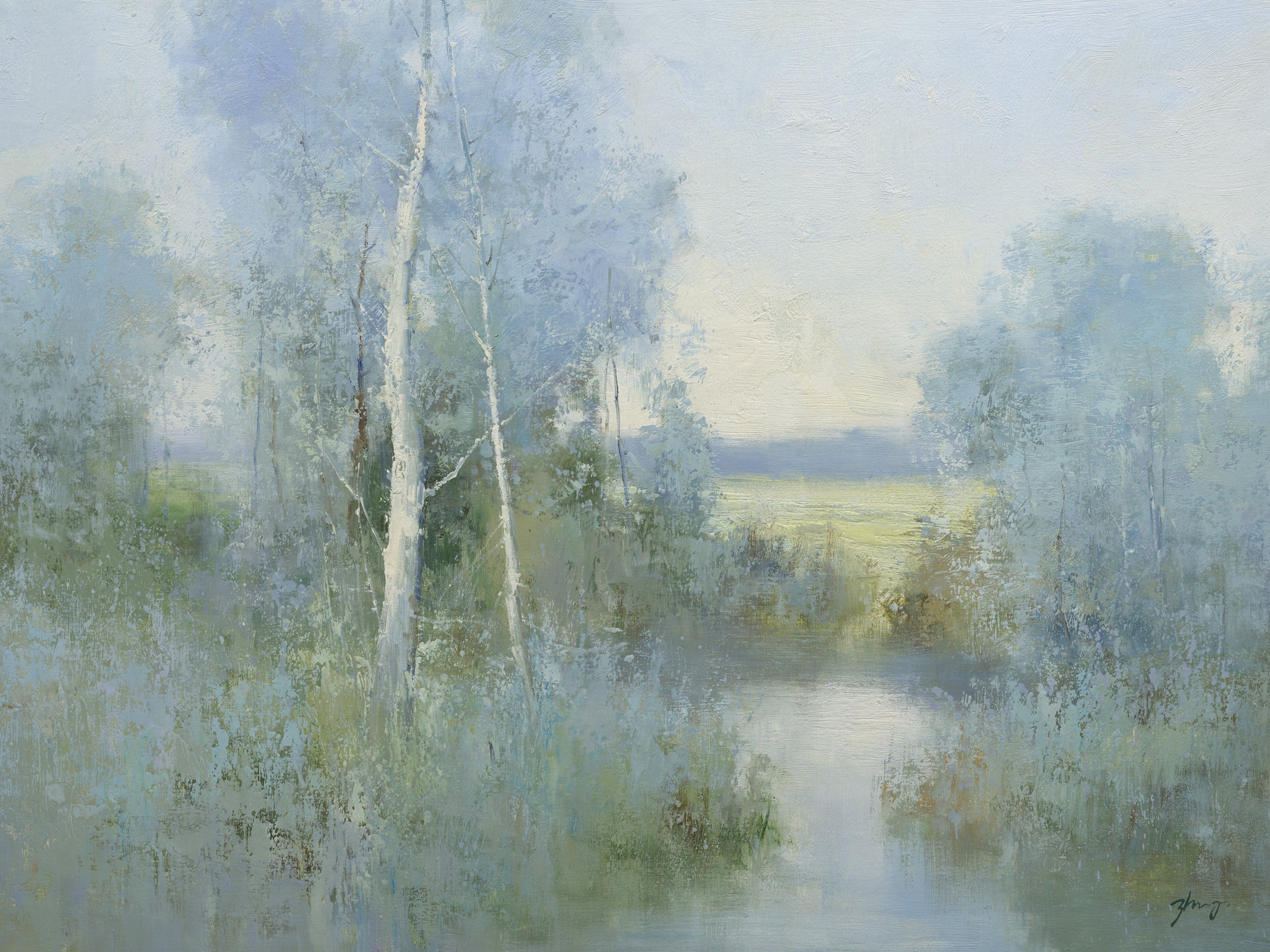 Giclee on Canvas-Nature on the River 821724 image 0