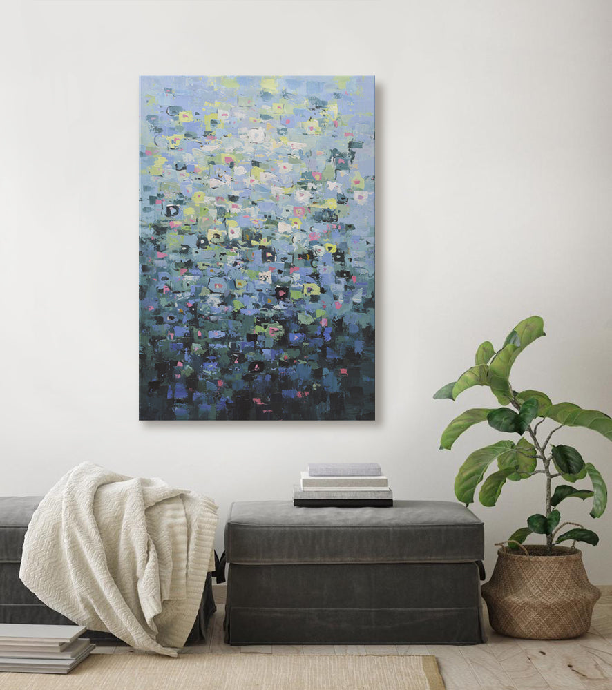 40x60 Large abstract oil painting on canvas 919100614 image 1