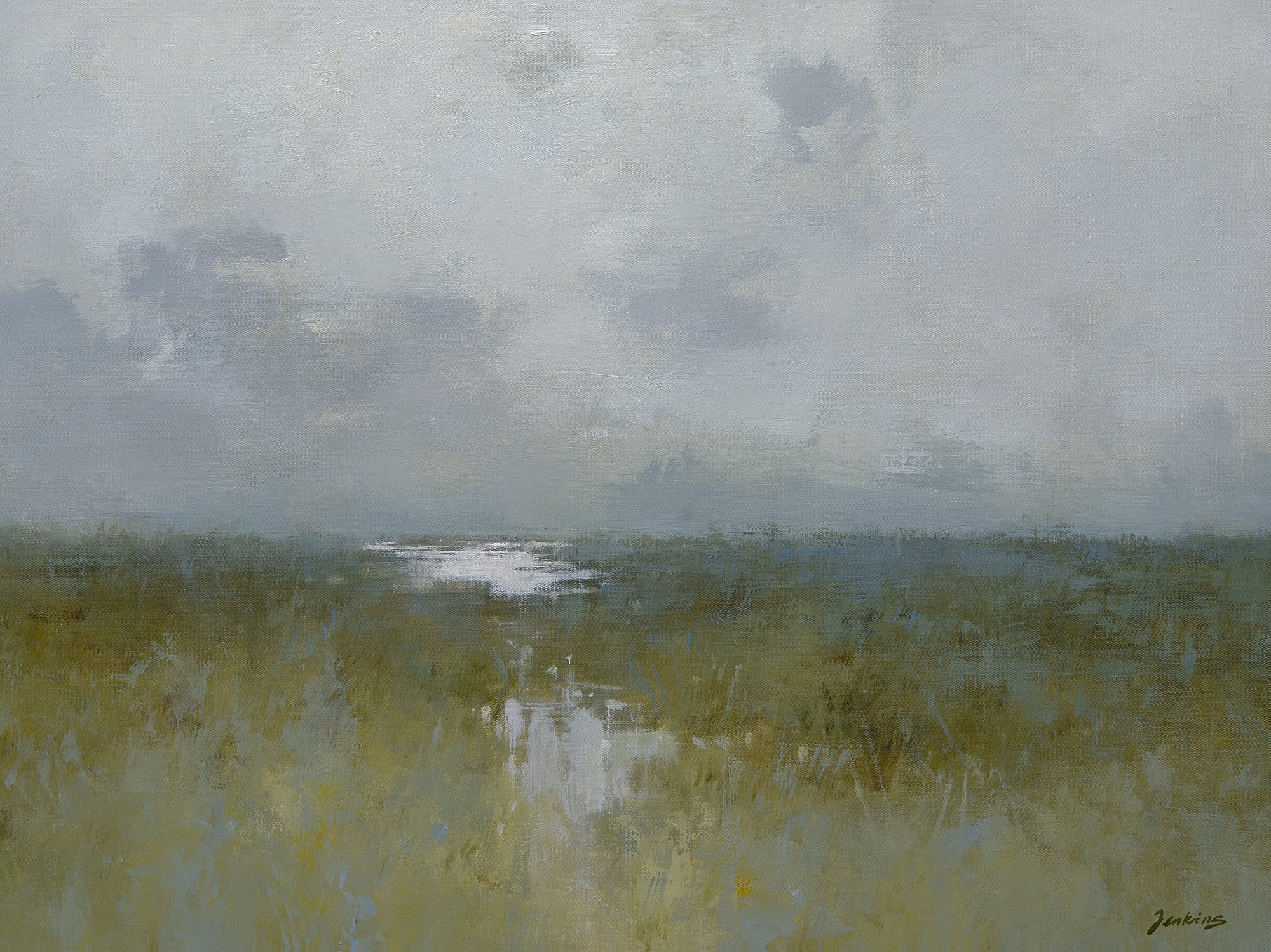 Giclée on Canvas-Modern Lake View Artwork G2174 8-4211252 image 0