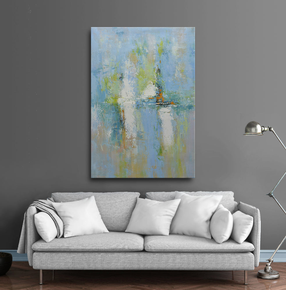 40x60 Large abstract oil painting on canvas 919100619 image 1