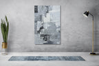 Giclée on Canvas-Modern Gray &Black Theme Abstract Artwork 9220115 image 3