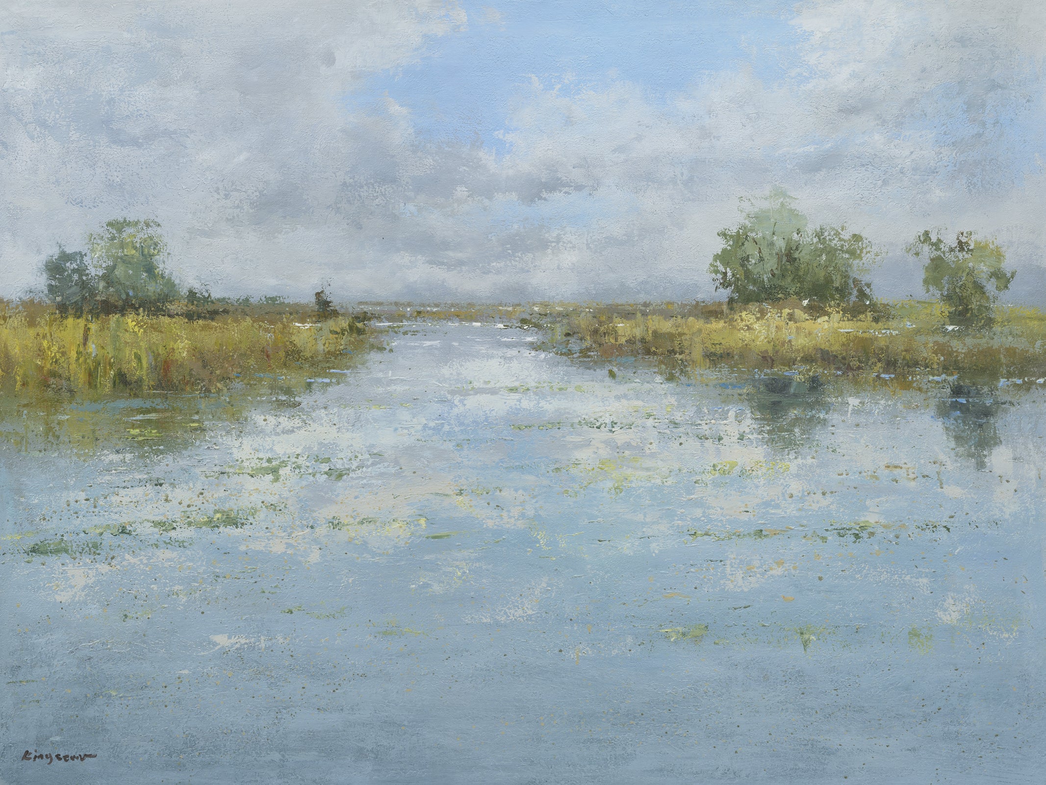 Giclee on Canvas-Marsh Landscape 81911409 image 0