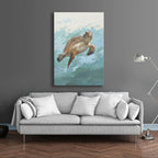 24x36 oil painting of abstract beach on canvas 42071006 image 1