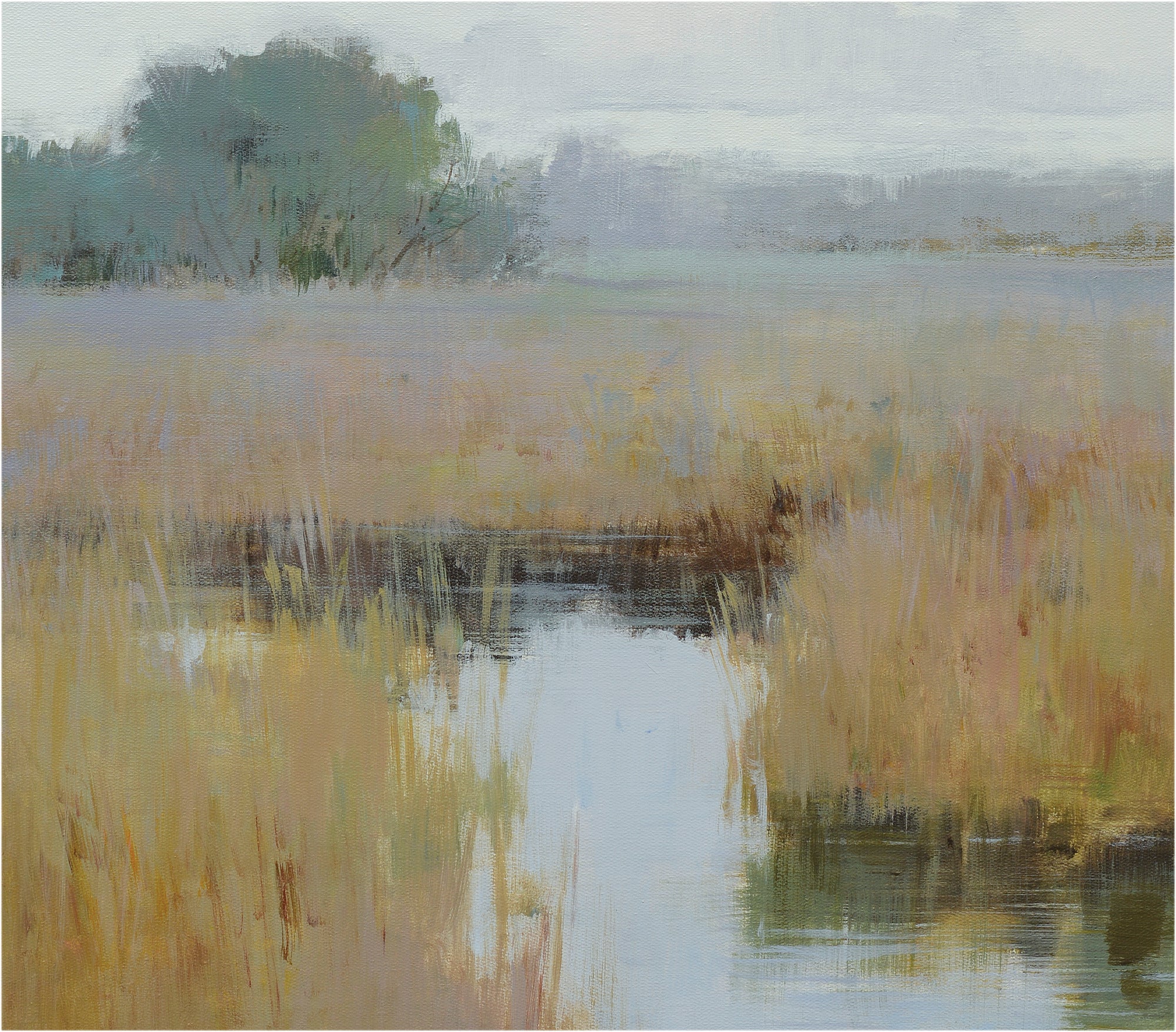 Giclee on Canvas-Modern Autumn Creek Landscape Artwork 423319 image 7