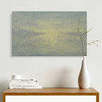 36X60 Large abstract oil painting in blue and green on canvas 4911 image 1
