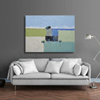 36x48 abstract oil painting on canvas 72071001 image 1