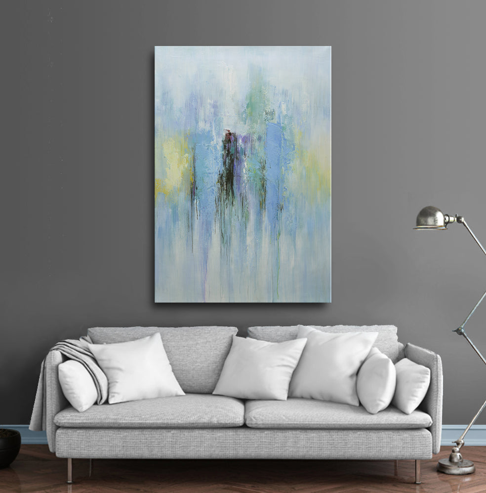 40x60 Large abstract oil painting on canvas 919100624 image 1