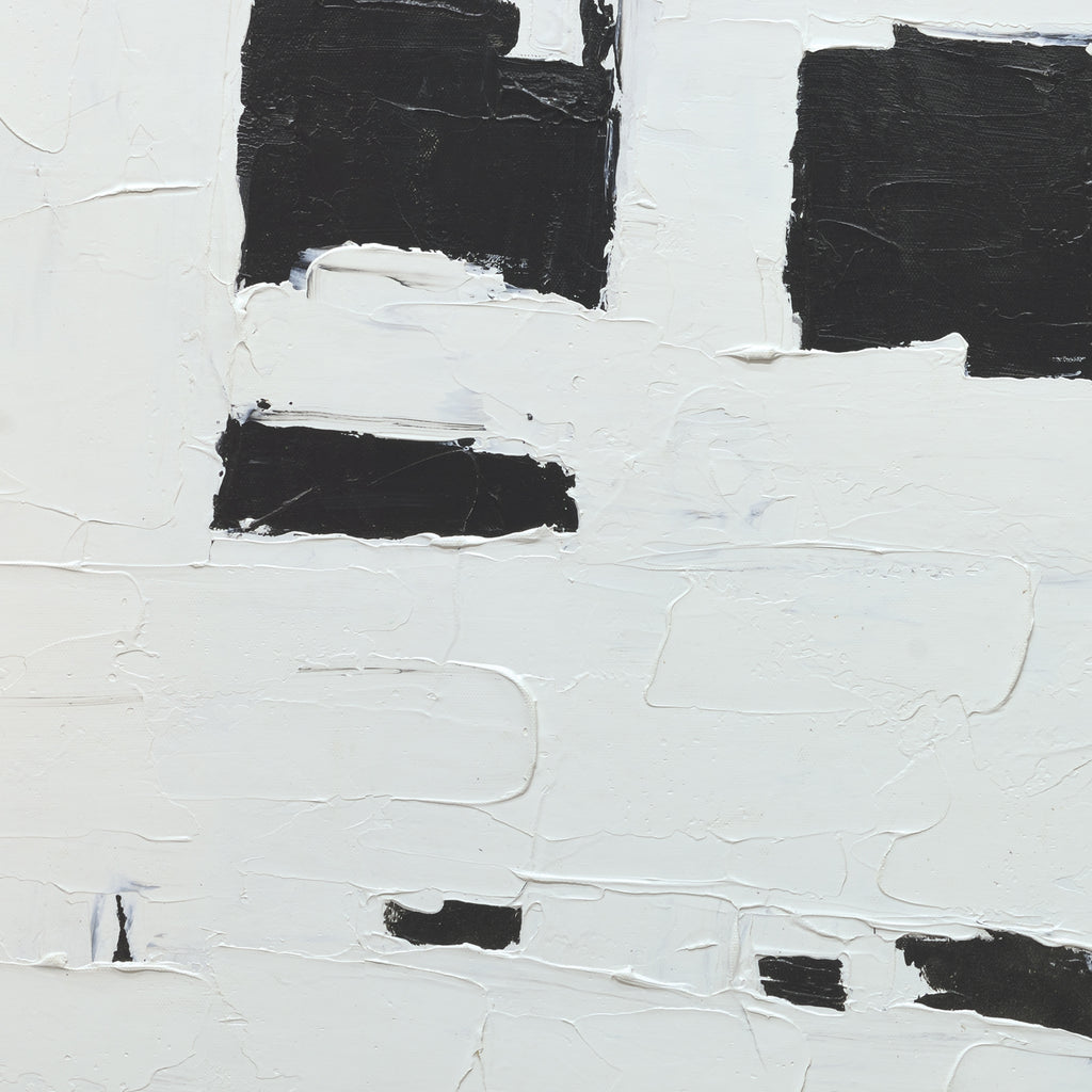 Giclee on Canvas- Modern Black & White Abstract W213239 image 1
