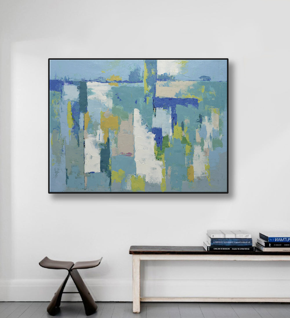 Studio art 36X48 large abstract oil painting S-81912305 image 1