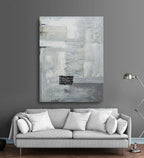 Studio art 36X48 large abstract oil painting on with B&W S-81912703 image 1