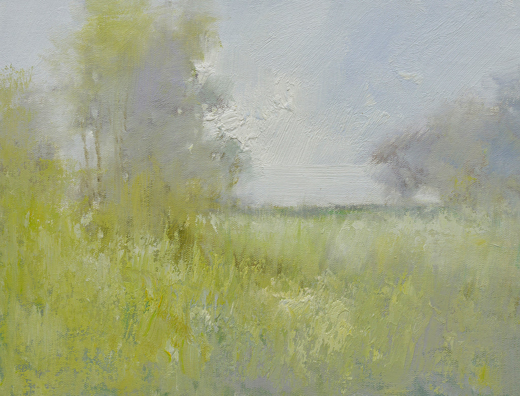 12x16 oil painting on canvas of field woods landscape 22010547 image 0