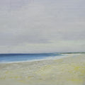 16x16 oil painting on canvas of white sand beach 22010512 image 0