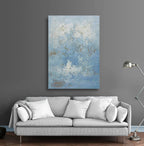24x36 abstract oil painting on canvas with bluess 41991501 image 1