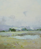 20x24 oil painting of modern abstract field landscape 32071005 image 0
