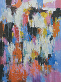 Giclee on Canvas-Colorful Abstract Splatter Piece 9210633 image 0