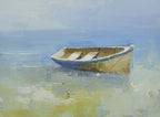 12x16 oil painting on canvas of boat on beach 22010537 image 0