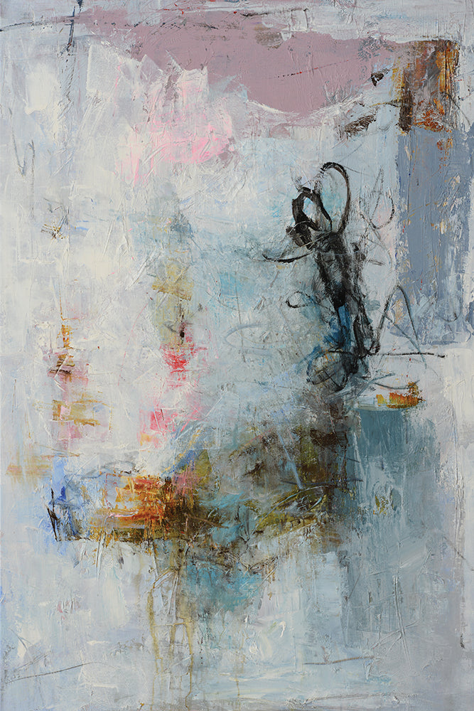 ABST02 87445  large abstract , 40"x60" Giclee on canvas, vertical image 0