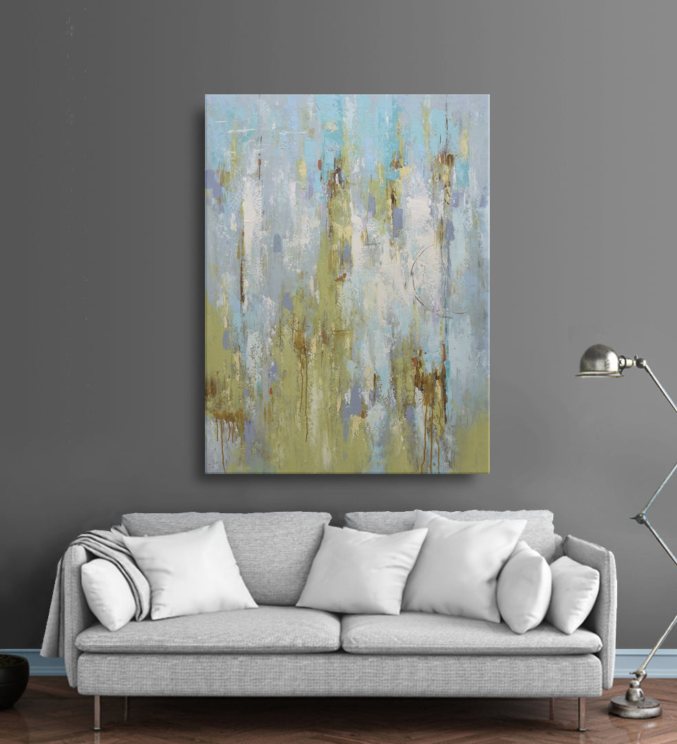 Studio art 36X48 large abstract oil painting S-81912602 image 1