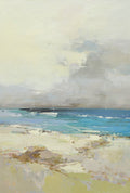 24x36 oil painting of abstract beach on canvas 42071002 image 0