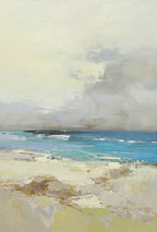 24x36 oil painting of abstract beach on canvas 42071002 image 0