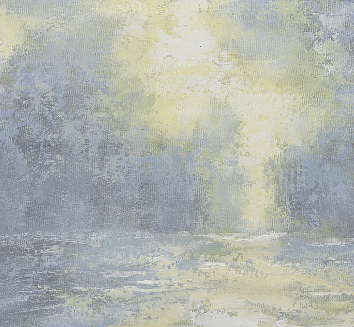 Studio art 35X35 large abstract gray landscape oil painting S-71912104 image 2