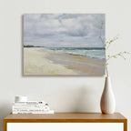 36x48 Modern oil painting of white sand beach 72071029 image 1