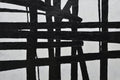 40x60 Large abstract black & white oil painting on canvas 91900608 image 0