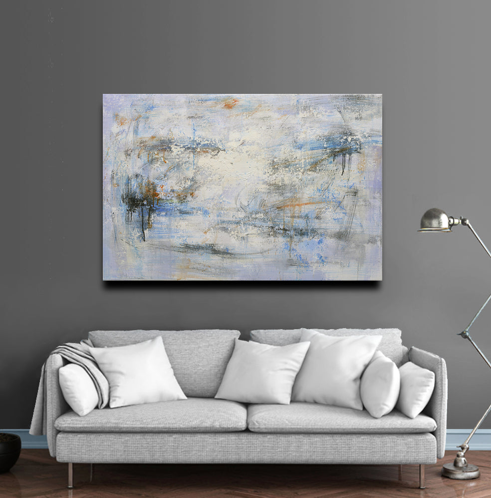24x36 abstract oil painting on canvas with lots of details 41972310 image 1