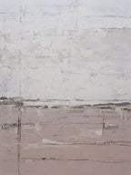 Giclée on Canvas-Modern Pink &White Abstract Artwork P68 image 0