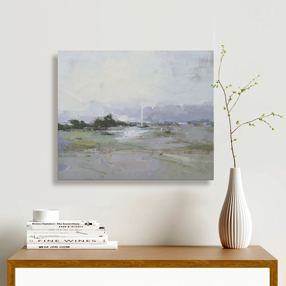 20x24 oil painting of modern abstract field landscape 32071013 image 1