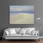 36x48  oil painting of white sand beach and ocean waves 72071032 image 1