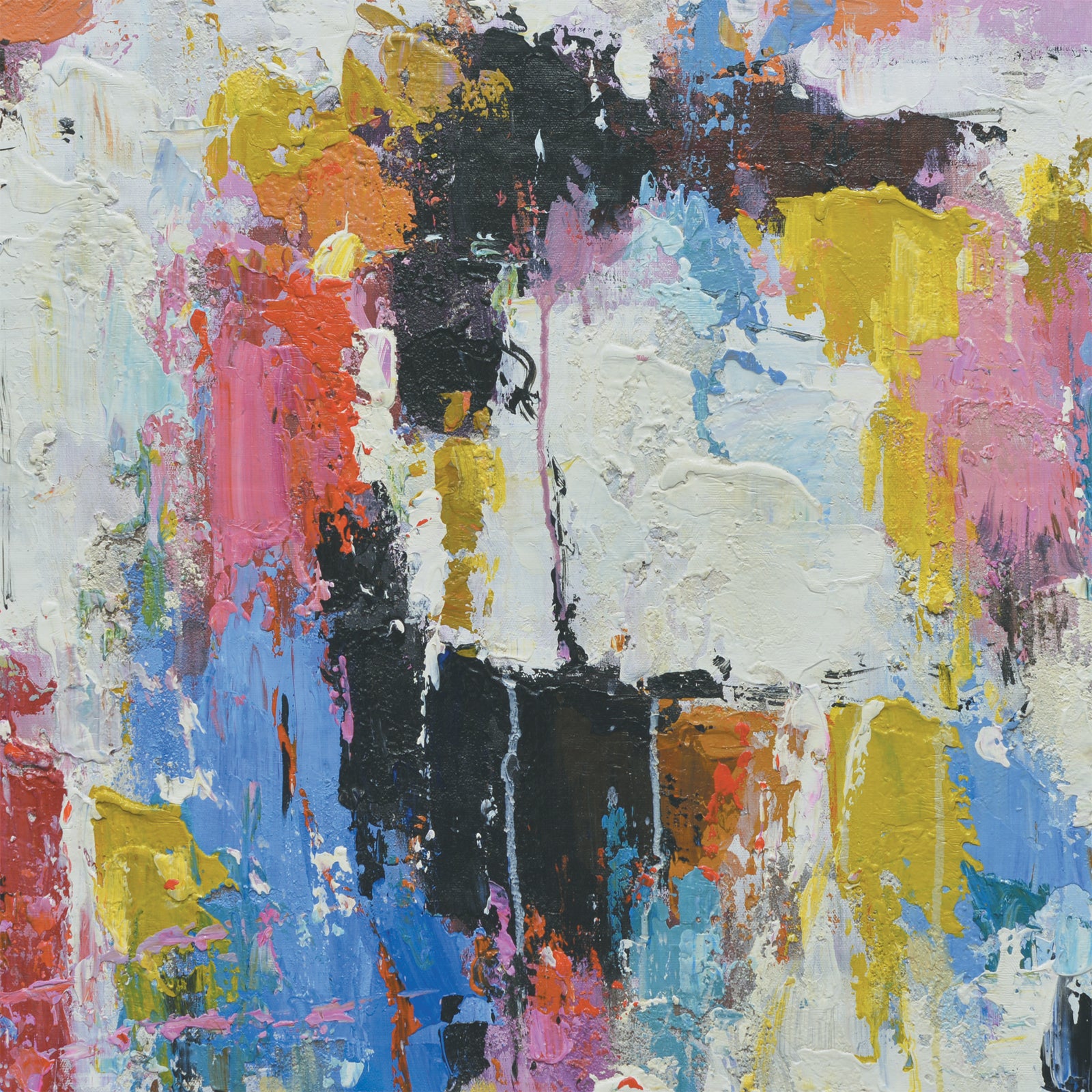 Giclee on Canvas-Colorful Abstract Splatter Piece 9210633 image 1