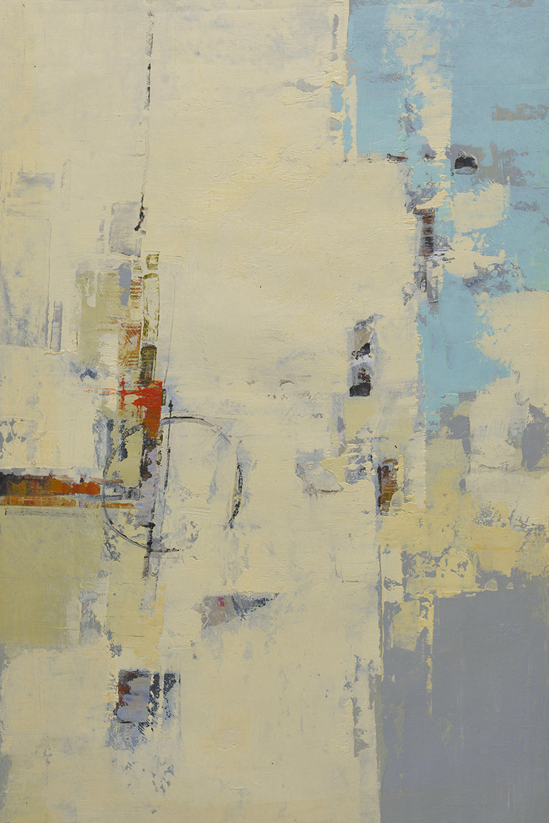 24x36 abstract oil painting on canvas with yellows 41951201 image 0