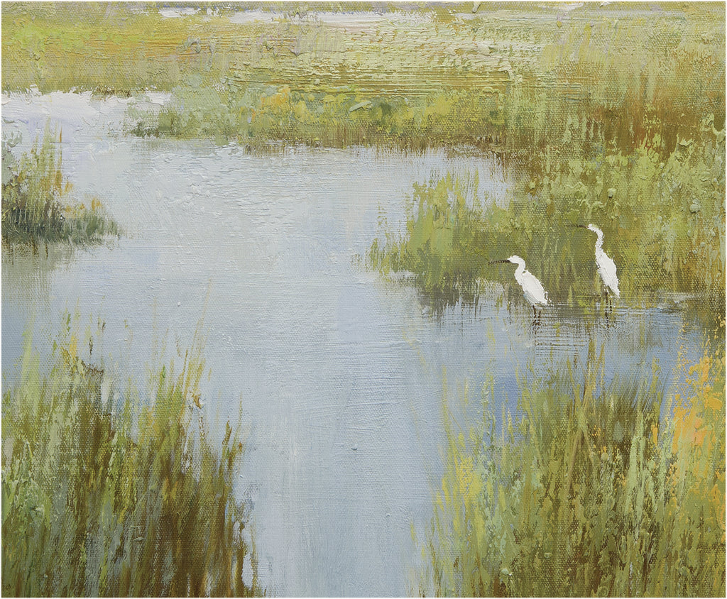 Giclee on Canvas-Modern Green Marsh Landscape Artwork 823708 P23707 image 3