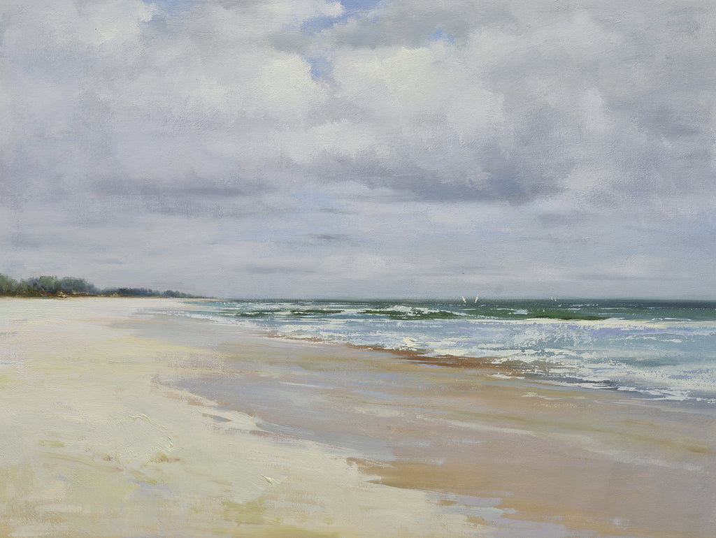 Giclee on canvas white sand beach 72071029G image 0