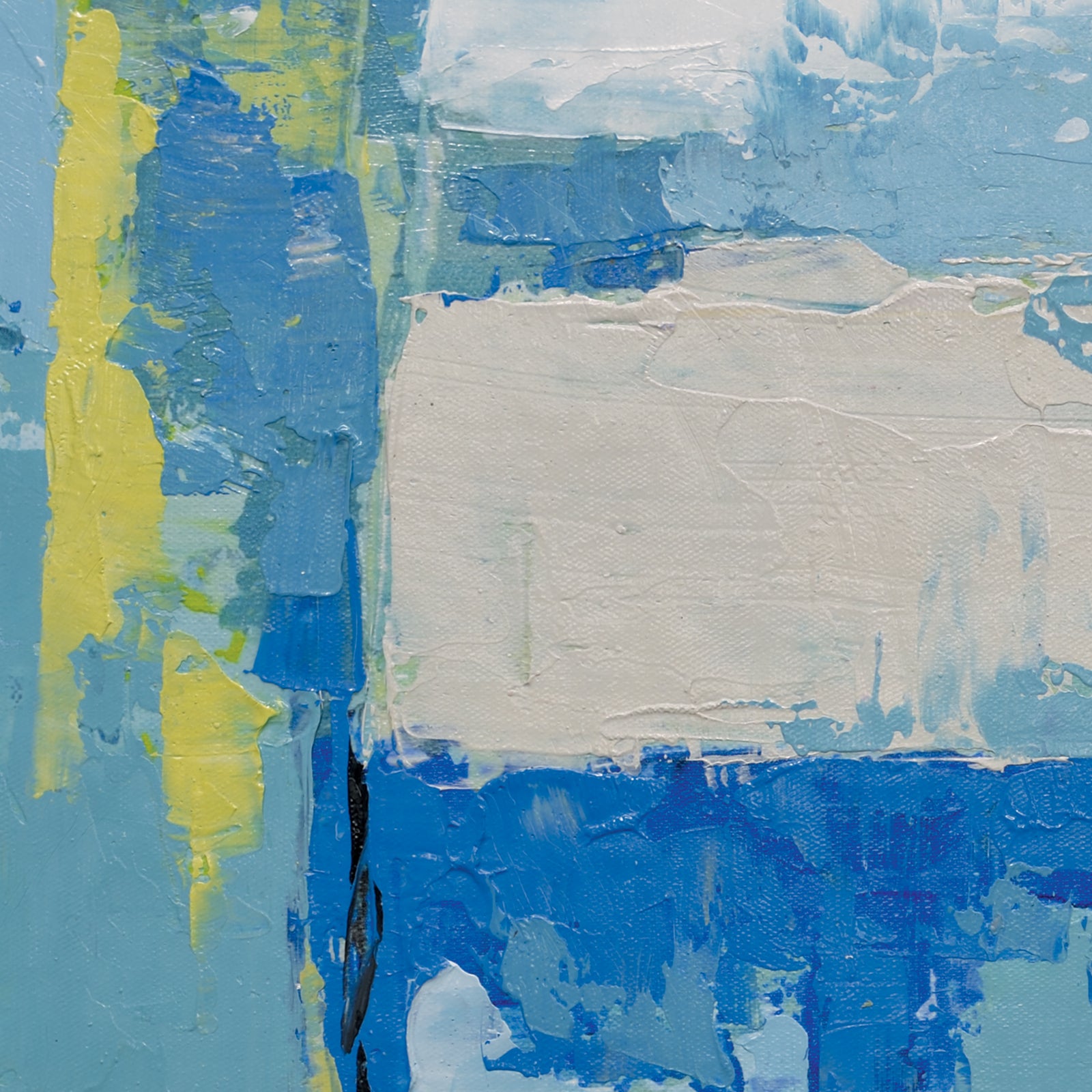 Giclee on Canvas-Modern Blue Abstract Piece 81910210 image 1