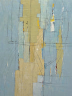 Giclee on Canvas-Abstract Gold and Blue 9210608 image 0